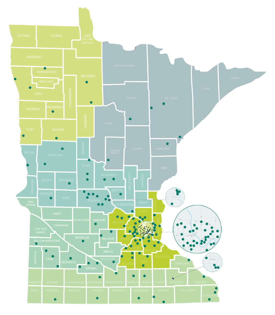 Catholic Schools Served by CSCOE