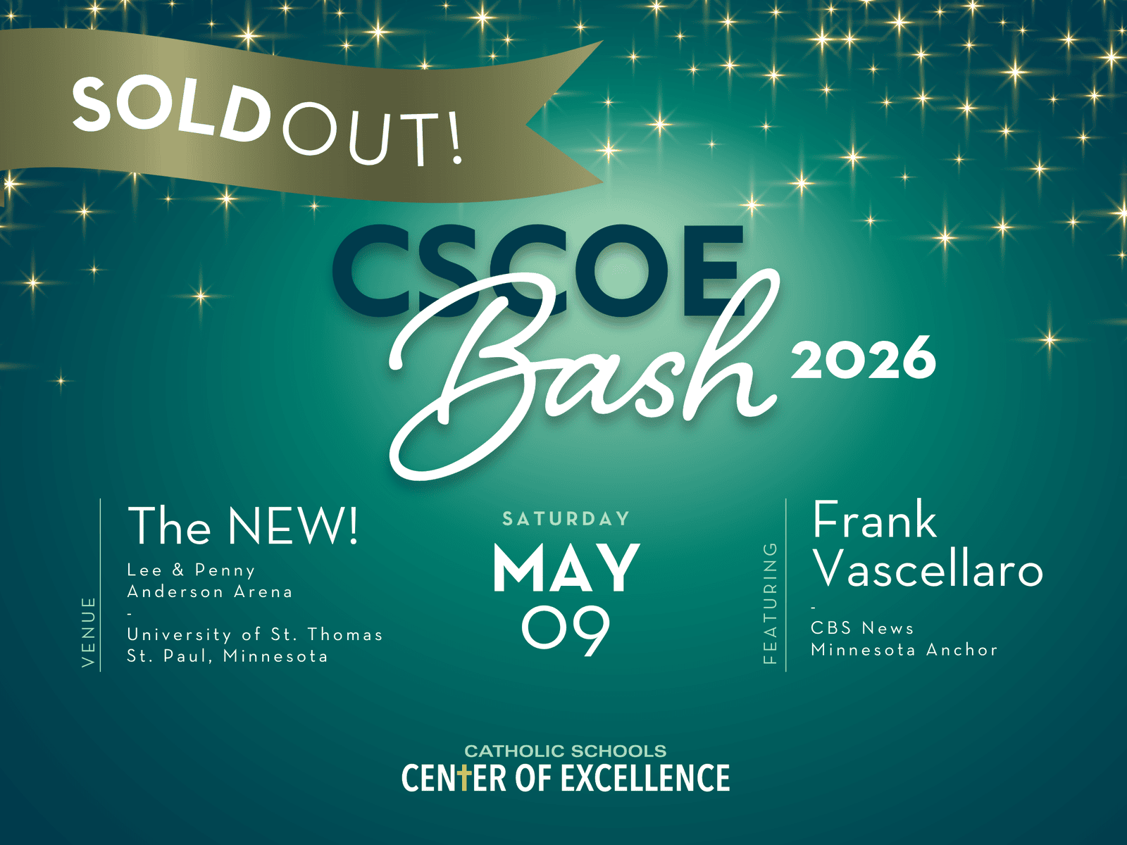 2026 CSCOE Bash Sold Out Sign